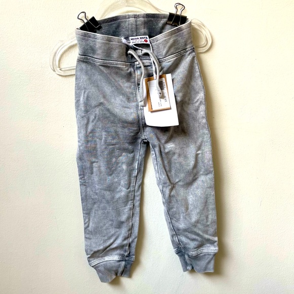 Nwt 🏷️ MISH BOYS DISTRESSED GREY JOGGERS SIZE 2 - Picture 1 of 6